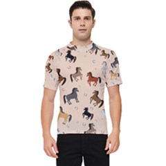 Horses For Courses Pattern Men s Short Sleeve Rash Guard by Ket1n9