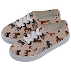 Horses For Courses Pattern Kids  Classic Low Top Sneakers by Ket1n9