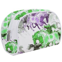 Horse Horses Animal World Green Make Up Case (large)