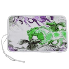 Horse Horses Animal World Green Pen Storage Case (m) by Ket1n9