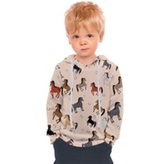 Horses For Courses Pattern Kids  Overhead Hoodie by Ket1n9