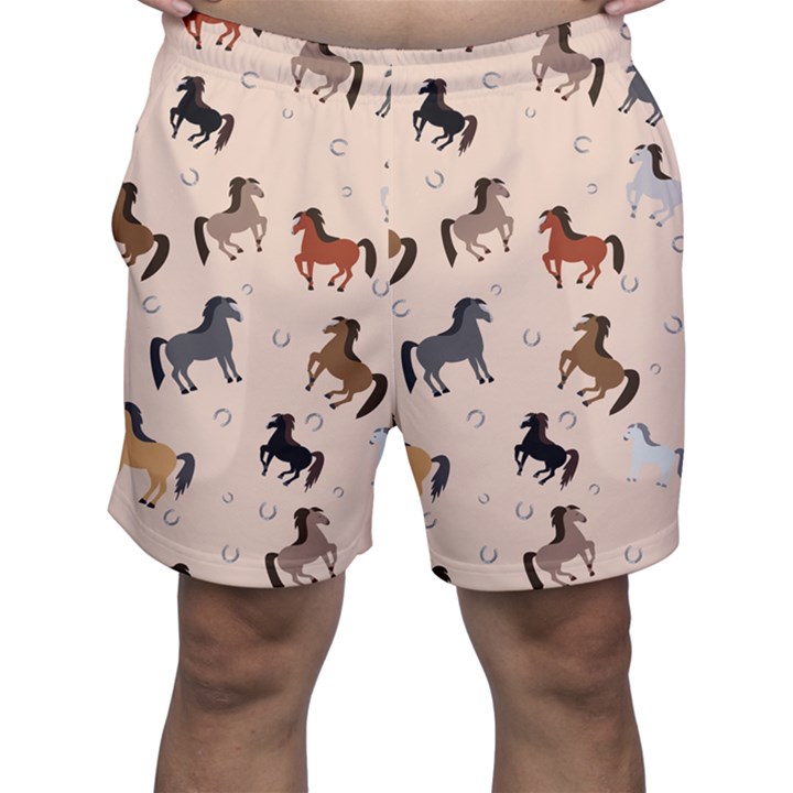 Horses For Courses Pattern Men s Shorts