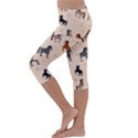 Horses For Courses Pattern Kids  Lightweight Velour Capri Leggings  View2