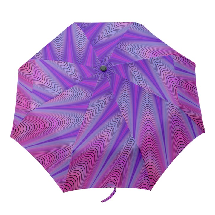 Purple Star Sun Sunshine Fractal Folding Umbrellas