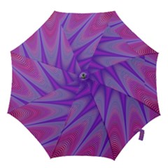 Purple Star Sun Sunshine Fractal Hook Handle Umbrellas (medium) by Ket1n9