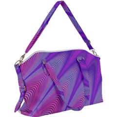 Purple Star Sun Sunshine Fractal Canvas Crossbody Bag by Ket1n9