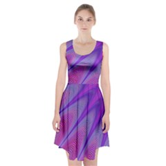 Purple Star Sun Sunshine Fractal Racerback Midi Dress by Ket1n9