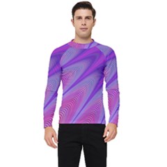 Purple Star Sun Sunshine Fractal Men s Long Sleeve Rash Guard by Ket1n9