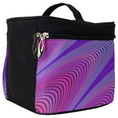 Purple Star Sun Sunshine Fractal Make Up Travel Bag (big)