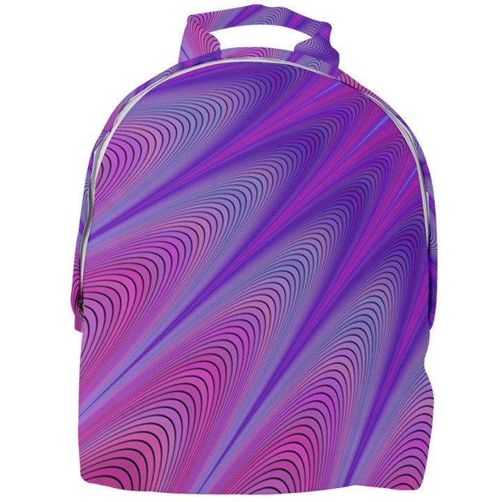 Purple Star Sun Sunshine Fractal Mini Full Print Backpack