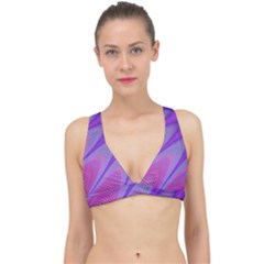 Purple Star Sun Sunshine Fractal Classic Banded Bikini Top by Ket1n9