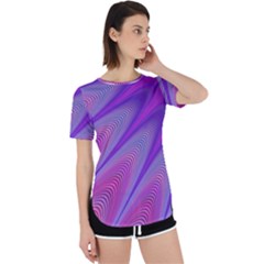 Purple Star Sun Sunshine Fractal Perpetual Short Sleeve T-shirt by Ket1n9