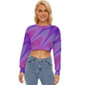 Purple Star Sun Sunshine Fractal Lightweight Long Sleeve Sweatshirt View1