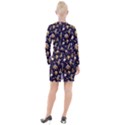 Alien Surface Pattern Button Long Sleeve Dress View2