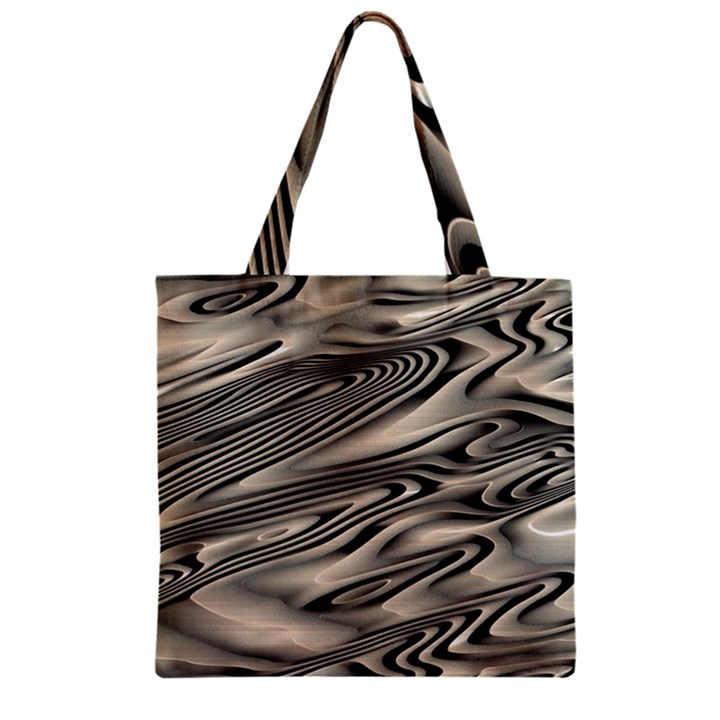 Alien Planet Surface Zipper Grocery Tote Bag