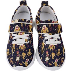 Alien Surface Pattern Kids  Velcro Strap Shoes by Ket1n9