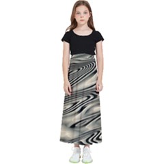 Alien Planet Surface Kids  Flared Maxi Skirt by Ket1n9