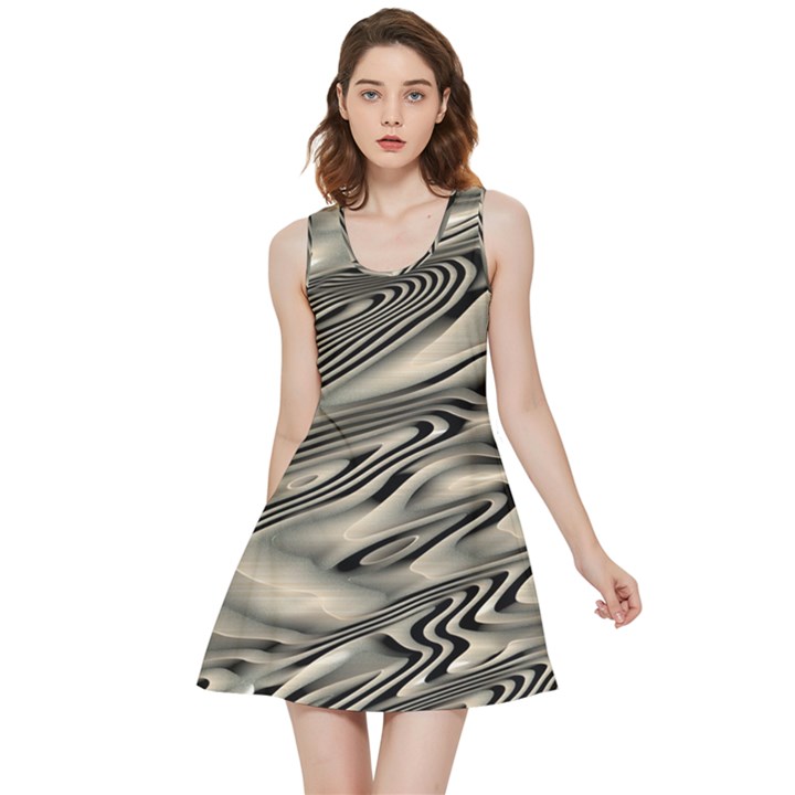 Alien Planet Surface Inside Out Reversible Sleeveless Dress