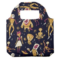 Alien Surface Pattern Premium Foldable Grocery Recycle Bag by Ket1n9