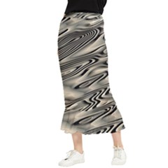 Alien Planet Surface Maxi Fishtail Chiffon Skirt by Ket1n9