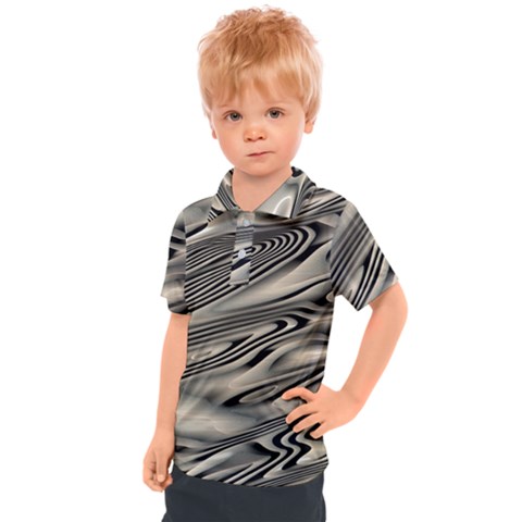 Alien Planet Surface Kids  Polo T-shirt by Ket1n9