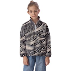 Alien Planet Surface Kids  Half Zip Hoodie by Ket1n9