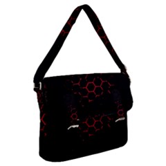 Abstract Pattern Honeycomb Buckle Messenger Bag by Ket1n9