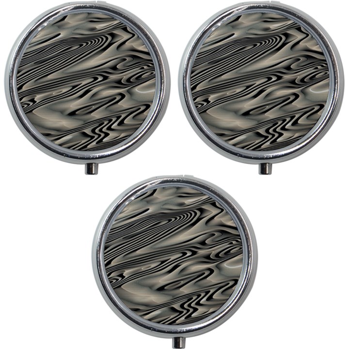 Alien Planet Surface Mini Round Pill Box (Pack of 3)