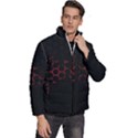 Abstract Pattern Honeycomb Men s Puffer Bubble Jacket Coat View3