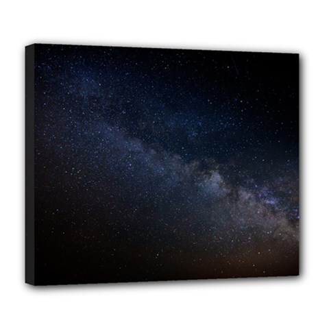 Cosmos Dark Hd Wallpaper Milky Way Deluxe Canvas 24  X 20  (stretched) by Ket1n9