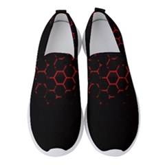 Abstract Pattern Honeycomb Women s Slip On Sneakers by Ket1n9