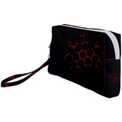 Abstract Pattern Honeycomb Wristlet Pouch Bag (small) by Ket1n9