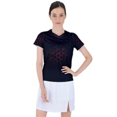 Abstract Pattern Honeycomb Women s Sports Top by Ket1n9