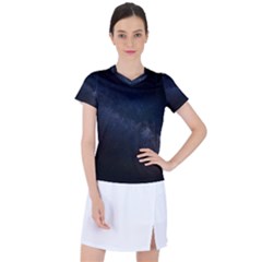 Cosmos Dark Hd Wallpaper Milky Way Women s Sports Top by Ket1n9