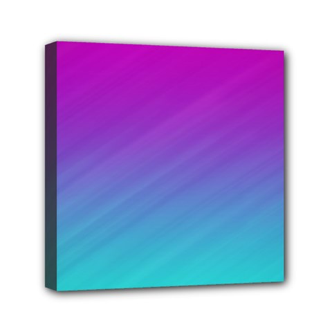 Background Pink Blue Gradient Mini Canvas 6  x 6  (Stretched)