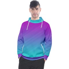 Background Pink Blue Gradient Men s Pullover Hoodie by Ket1n9