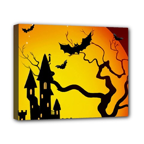 Halloween Night Terrors Canvas 10  X 8  (stretched) by Ket1n9