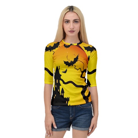 Halloween Night Terrors Quarter Sleeve Raglan T-shirt by Ket1n9