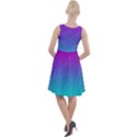 Background Pink Blue Gradient Knee Length Skater Dress View2