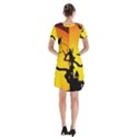 Halloween Night Terrors Short Sleeve V-neck Flare Dress View2