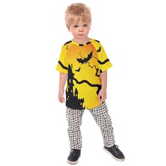 Halloween Night Terrors Kids  Raglan T-shirt