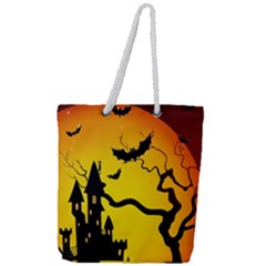 Halloween Night Terrors Full Print Rope Handle Tote (large) by Ket1n9