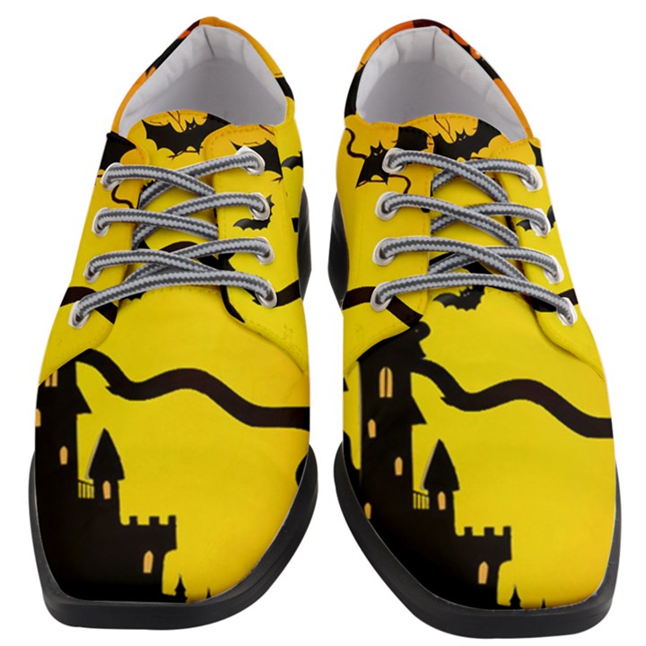 Halloween Night Terrors Women Heeled Oxford Shoes