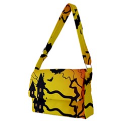 Halloween Night Terrors Full Print Messenger Bag (m) by Ket1n9