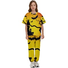 Halloween Night Terrors Kids  T-shirt And Pants Sports Set by Ket1n9