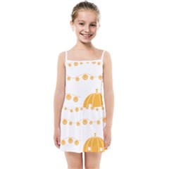 Pumpkin Halloween Deco Garland Kids  Summer Sun Dress by Ket1n9