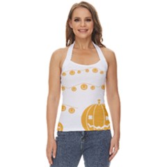 Pumpkin Halloween Deco Garland Basic Halter Top by Ket1n9