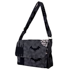 Halloween Background Halloween Scene Full Print Messenger Bag (s) by Ket1n9