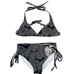 Halloween Background Halloween Scene Kids  Classic Bikini Set by Ket1n9