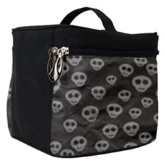 Skull Halloween Background Texture Make Up Travel Bag (small) by Ket1n9